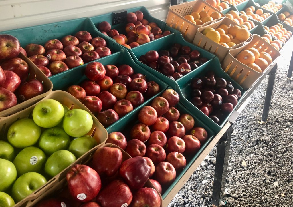 fruit at a local farmer's market